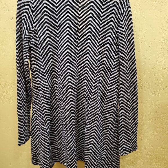 Skies are blue sweater womens size small black white convertible cardigan office - Picture 3 of 6